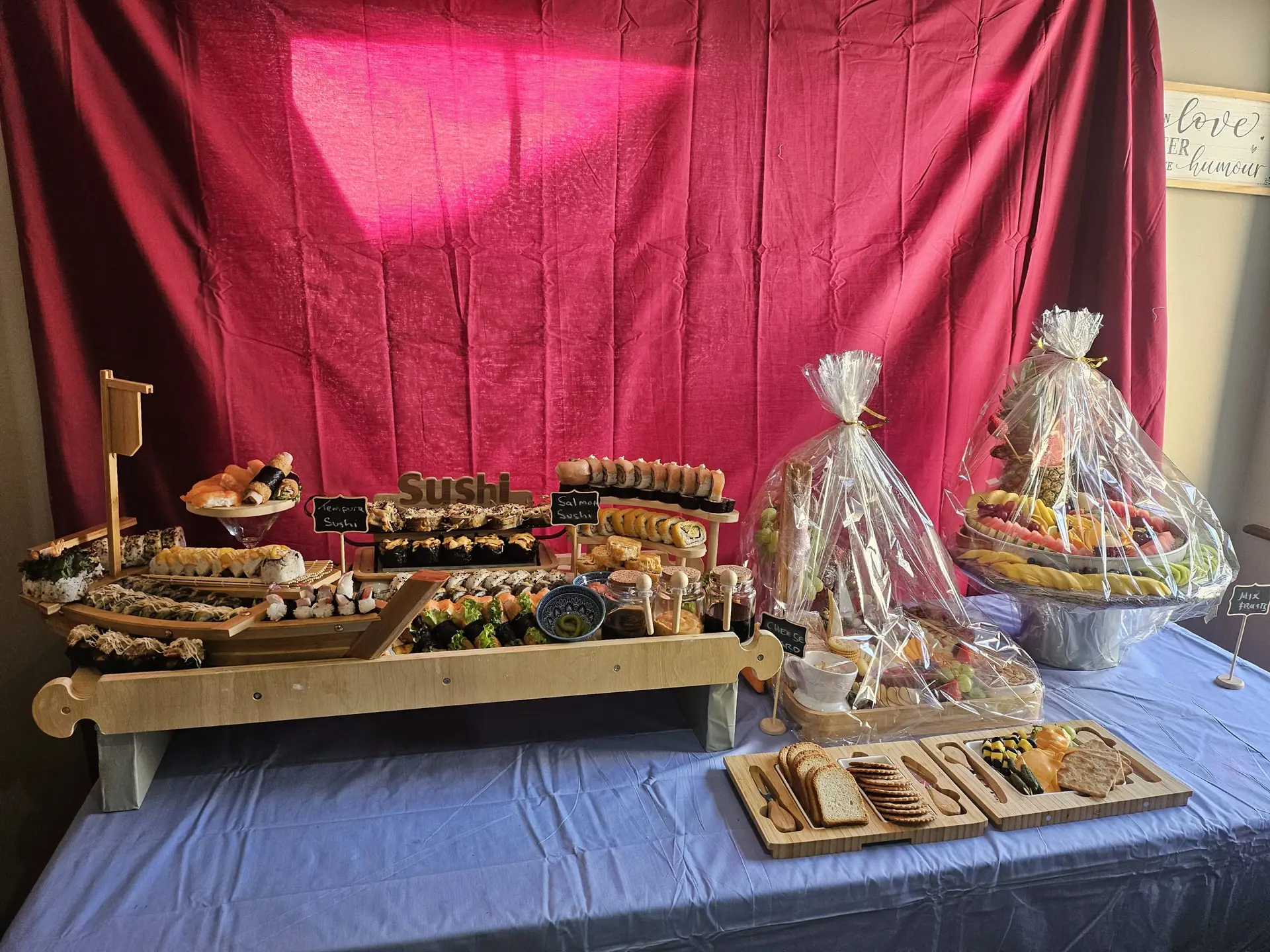 Chef Mier corporate and event catering table