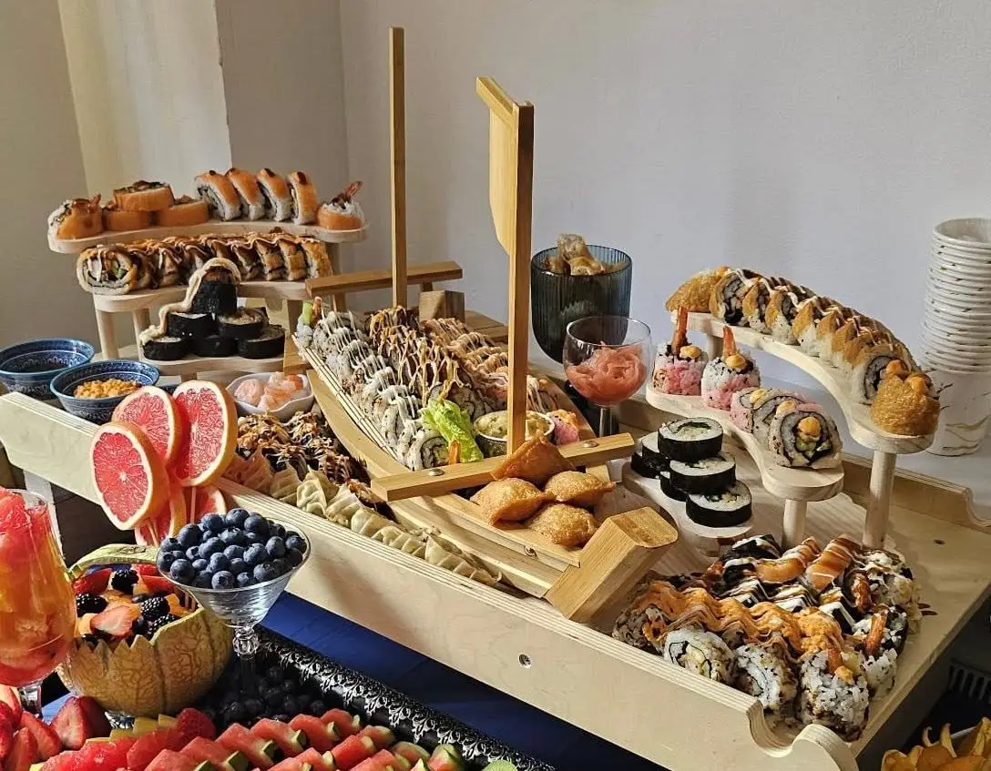 Chef Mier celebration catering display